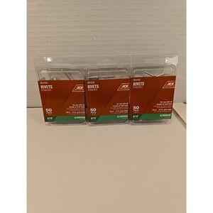 ACE 3/16" Aluminum Rivets‎ 50 pieces   2014181 Lot Of 3 New!!